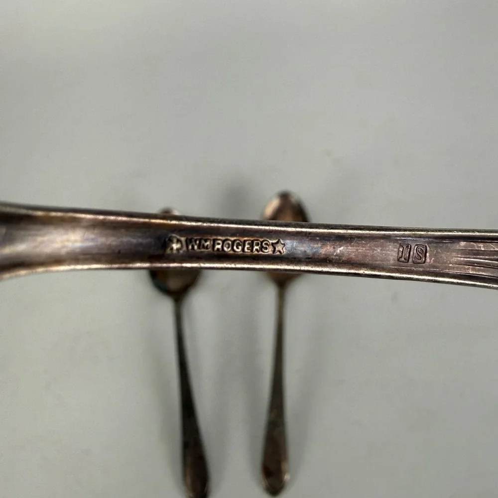 3 International Silverplate Teaspoons Mary Lou Devonshire Wm Rogers 6 1/8